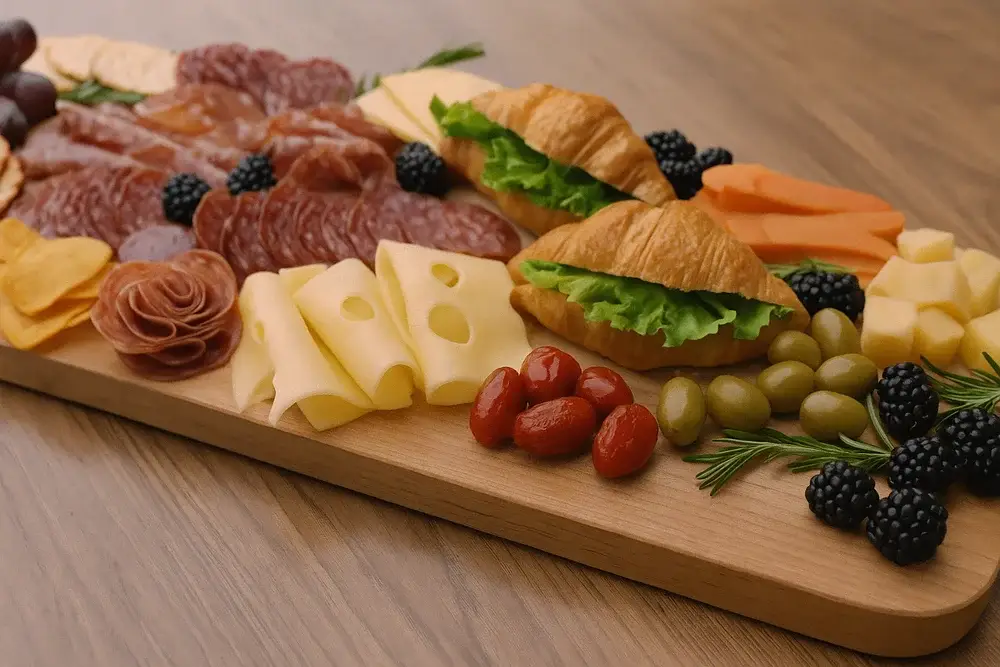 Handcrafted charcuterie board for catering in Toronto Charcuterie boxes Toronto delivery option Brunch charcuterie setup in Toronto